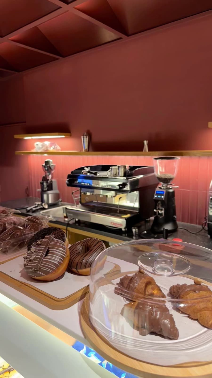The espresso bar at Society Cafe
