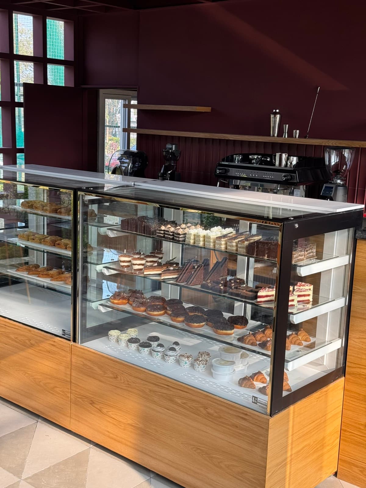 Coolers and counter at Society Cafe