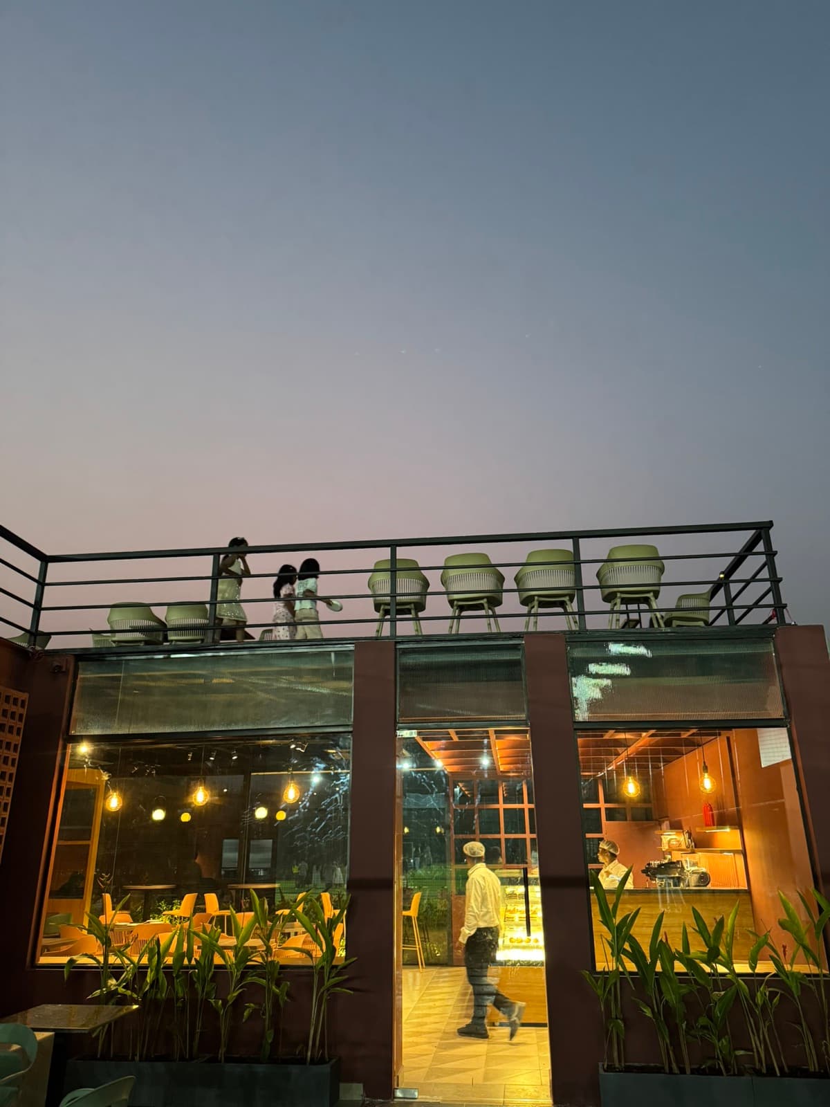 The terrace at golden hour